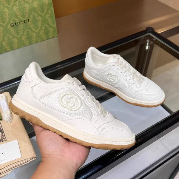 Gucci MAC80 Interlocking G White Leather Casual Sneakers image 1