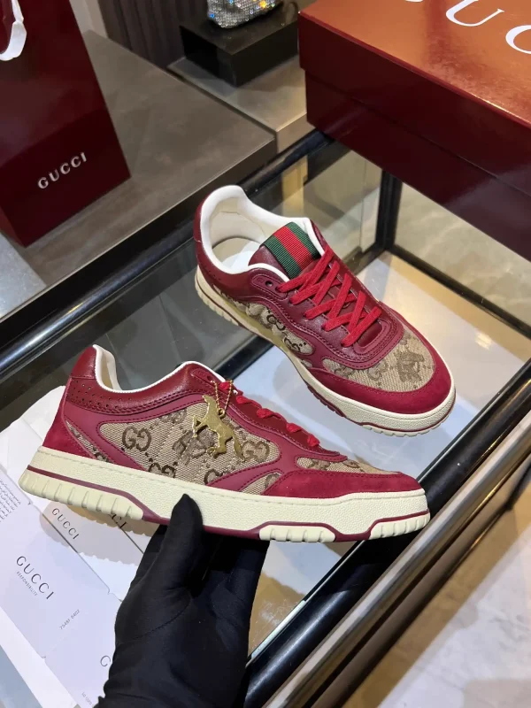 Gucci Distressed High and Low Top Couple Sneakers image 1