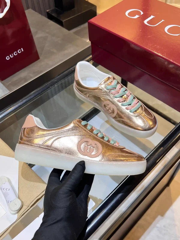 Gucci Unisex Retro Metallic Low-Top Sneakers image 1
