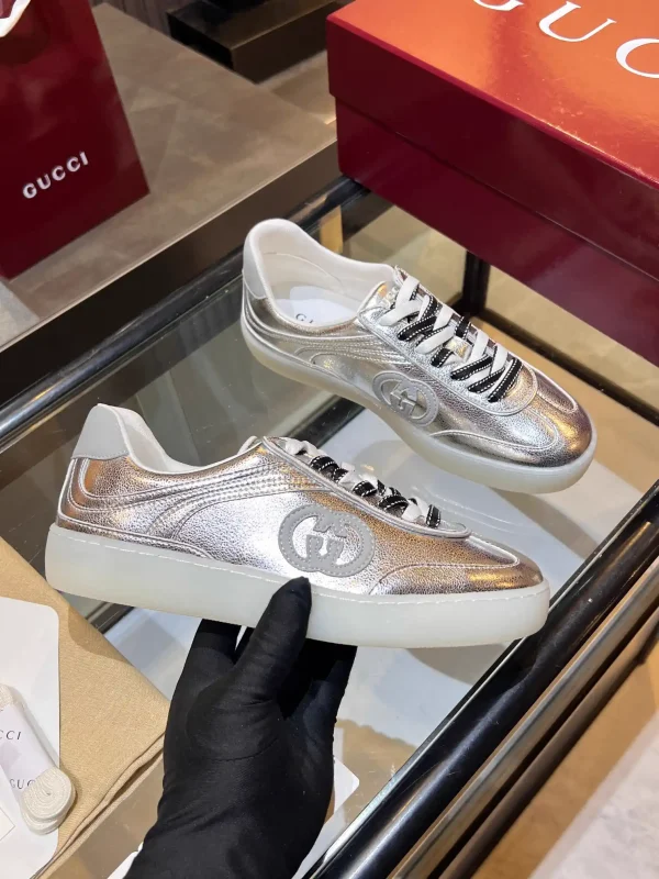 Gucci Unisex Retro Metallic Sneakers image 1