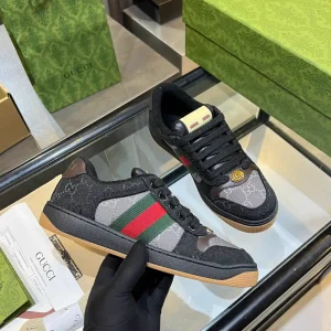 Gucci Vintage Distressed Sneakers image 1