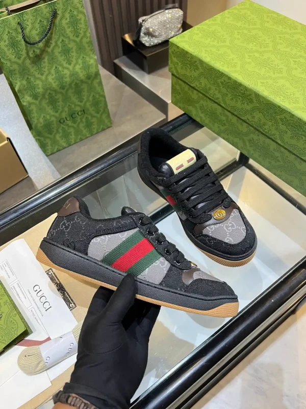 Gucci Vintage Distressed Sneakers image 1