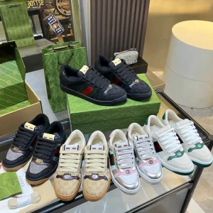 Gucci Vintage Distressed Sneakers image 1