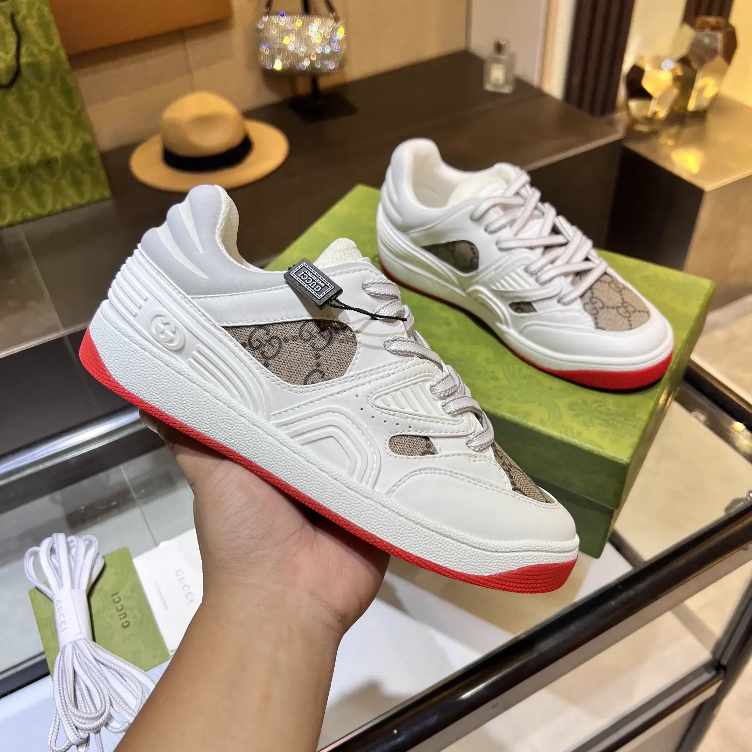 Gucci Low Top Sneakers image 1