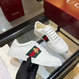 Gucci Low Top Casual Sneakers with Bee Embroidery image 1