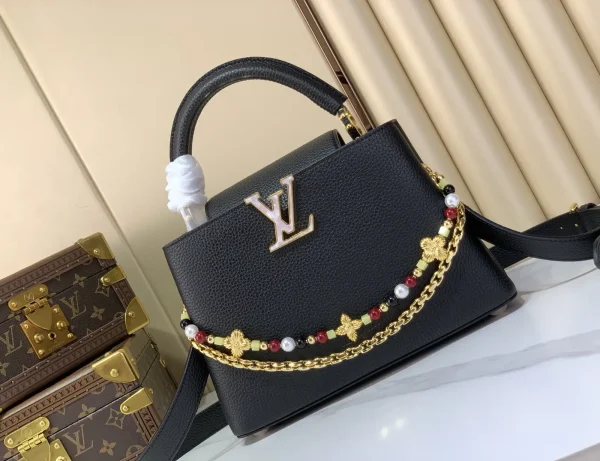 Louis Vuitton Capucines BB Top Handle Bag with Decorative Chains image 1