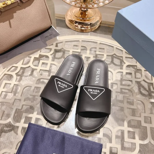 Prada Summer Cowhide Leather Couple Shoes image 1