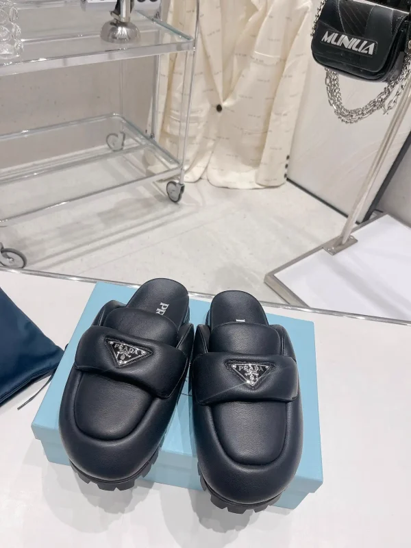 Bread Slippers with Enamel Triangle Logo image 1