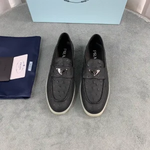 Spring Summer New Loafers Metal Triangle Logo image 1