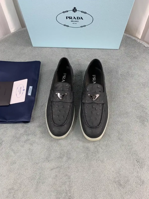Spring Summer New Loafers Metal Triangle Logo image 1