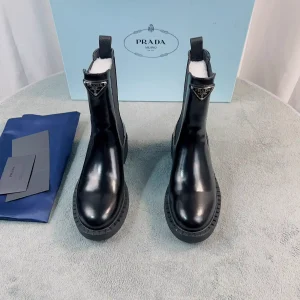 Prada Leather Ankle Boots image 1