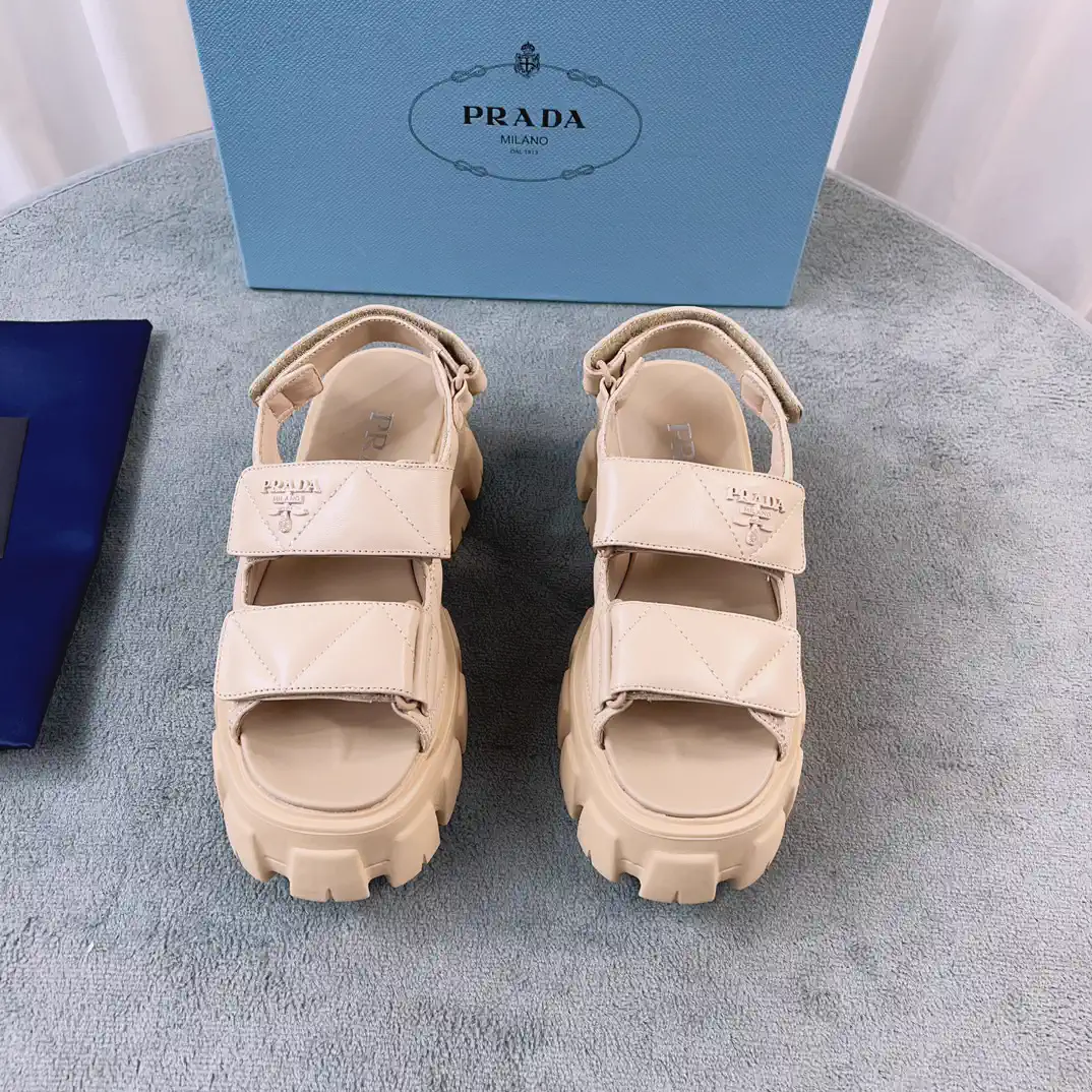 New Sheepskin Platform Sandals image 1