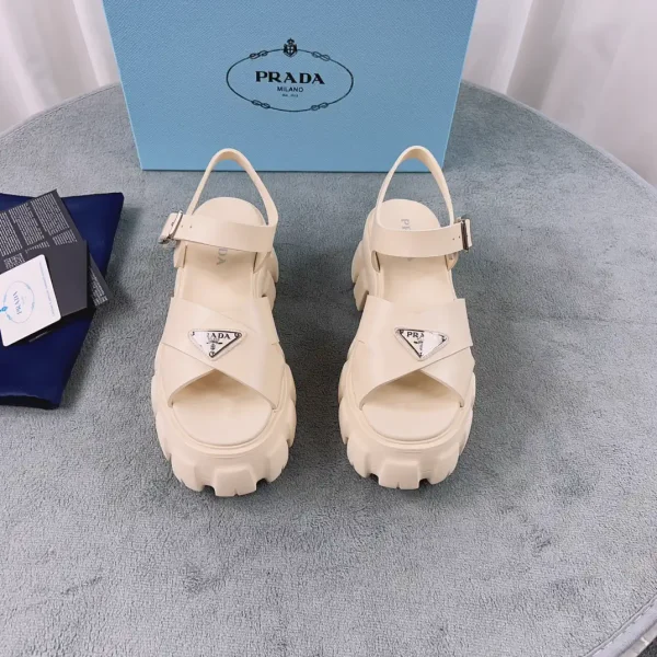 Prada Woven Rubber Platform Sandals image 1
