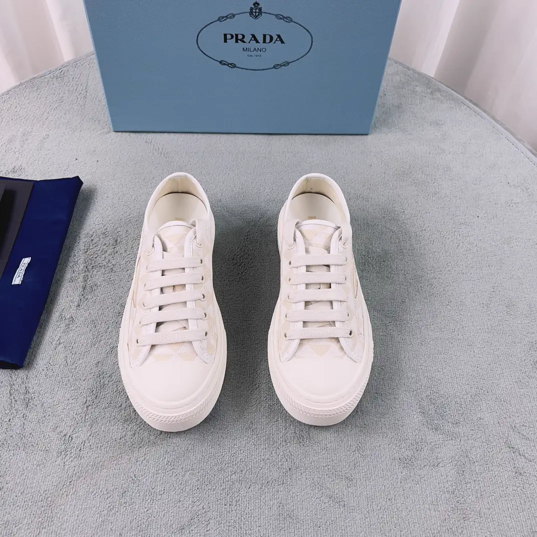 Washed Canvas and Sheepskin Shoes image 1