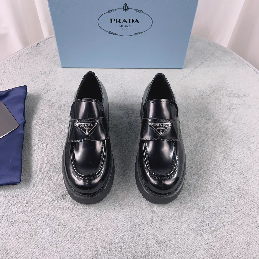 New Patent Leather Platform Loafers image 1