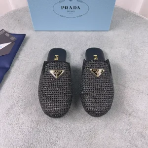 New Raffia and Sheepskin Slides image 1