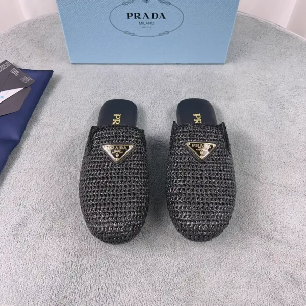 New Raffia and Sheepskin Slides image 1