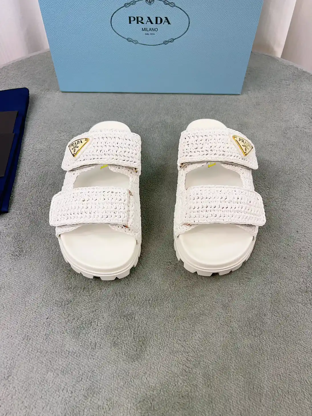 Raffia and Sheepskin Heeled Shoes image 1