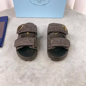 Raffia and Sheepskin Heeled Shoes image 1