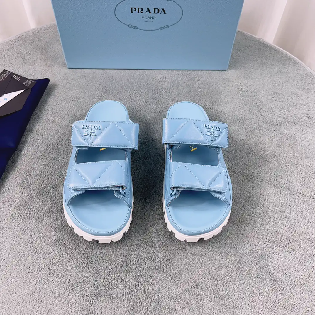 Prada Sheepskin Rubber Sole Shoes image 1