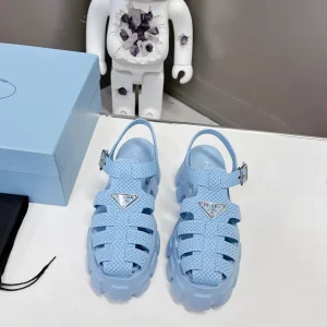 Woven Platform Rubber Roman Sandals image 1