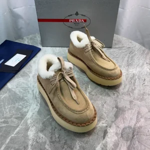 Furry Suede Shoes with Wool Lining image 1