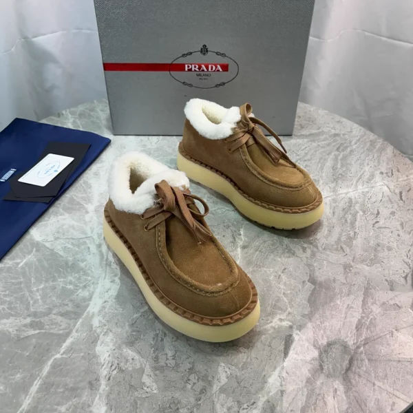 Furry Suede Shoes with Wool Lining image 1