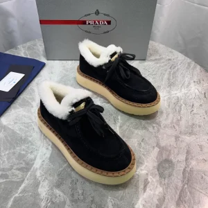 Furry Suede Shoes with Wool Lining image 1