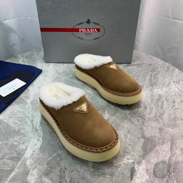 Furry Suede Shoes with Wool Lining image 1