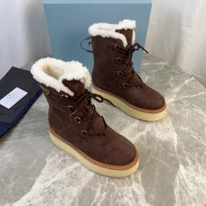 Suede Wool-Lined Shoes image 1