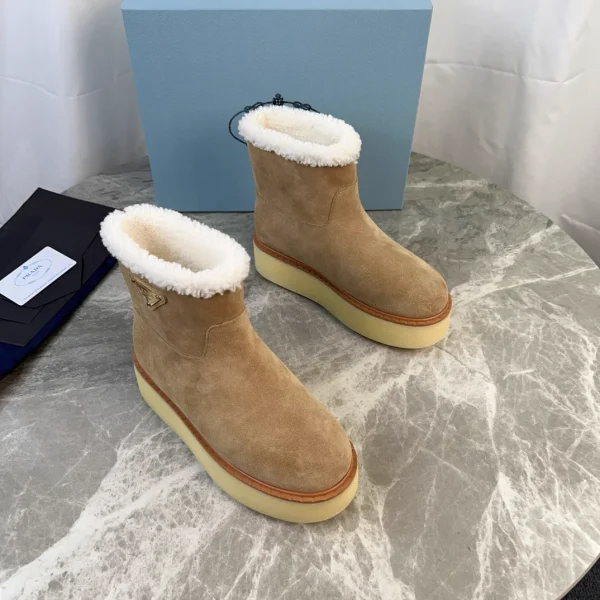 Suede Wool-Lined Shoes image 1