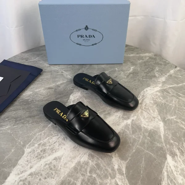 Premium Leather Shoes with Triangle Logo image 1