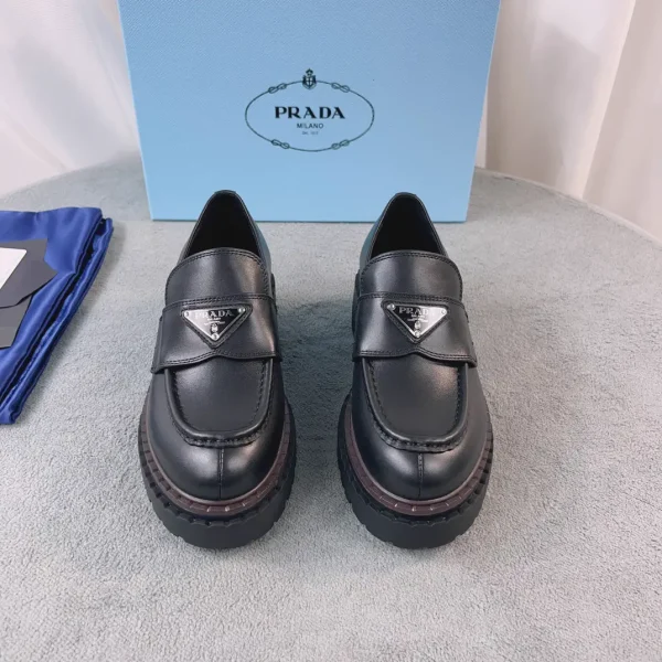Leather Shoes with Triangle Logo image 1