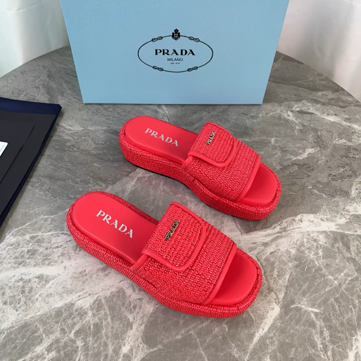 Raffia and Sheepskin Shoes image 1