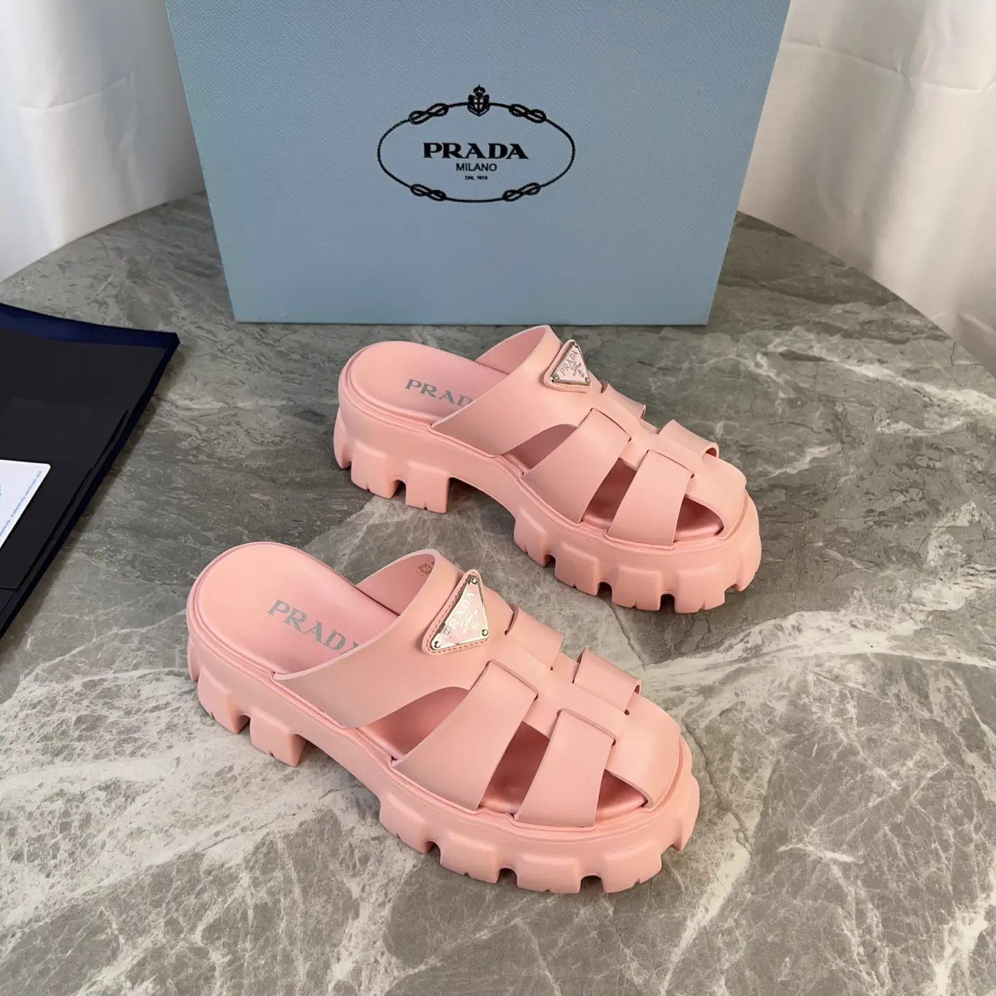 Rubber Upper Platform Sneakers image 1