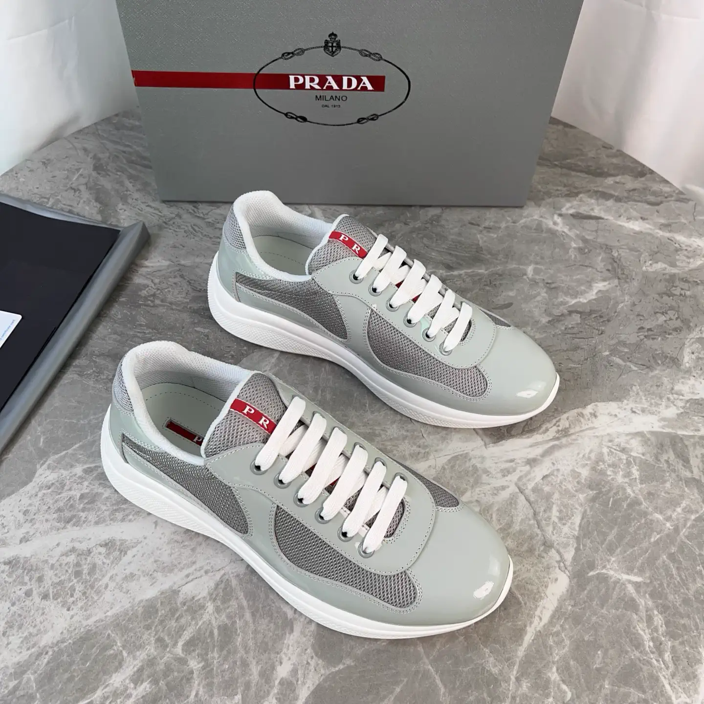 Classic Style Shoes with Patent Leather and Mesh Upper image 1