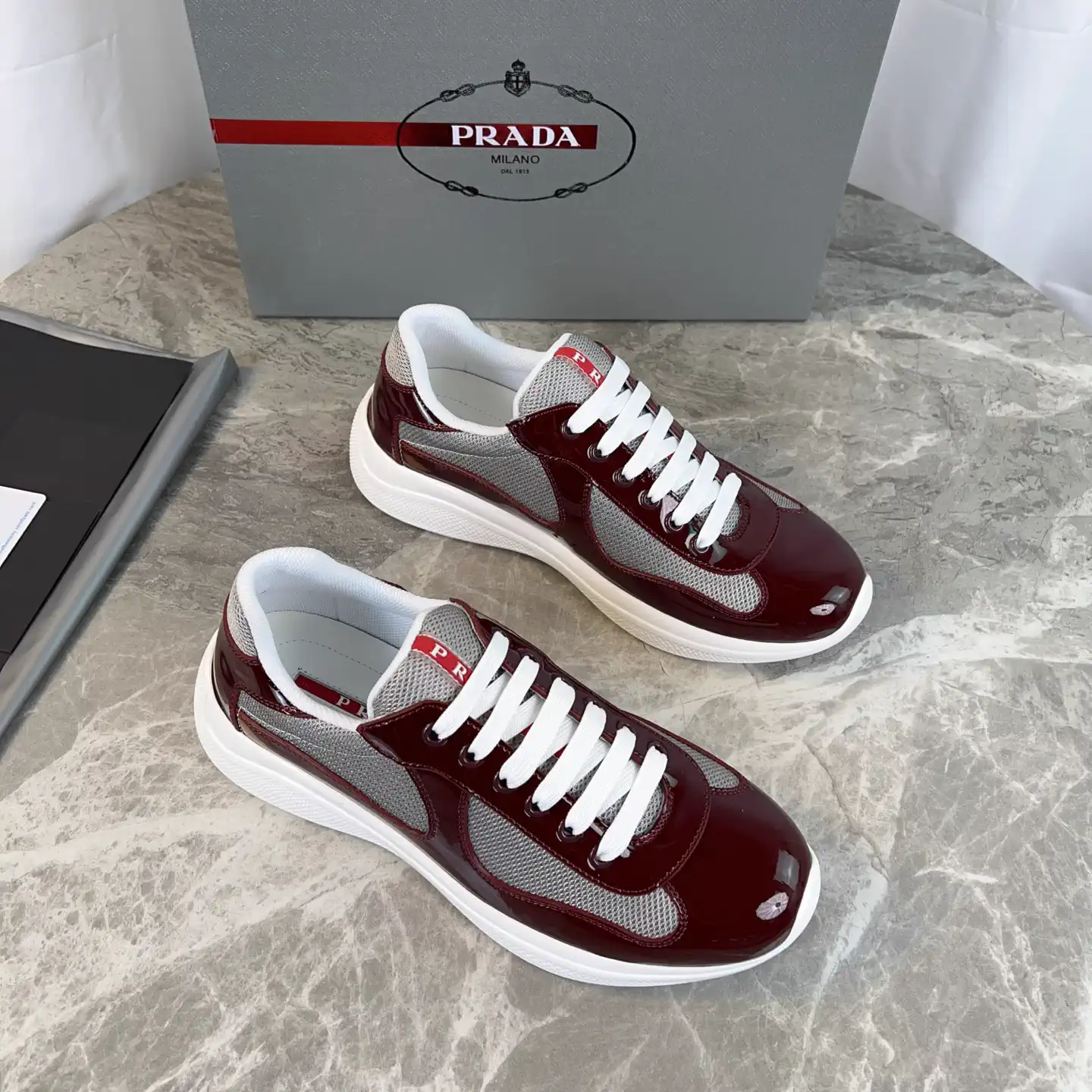 Classic Style Shoes with Patent Leather and Mesh Upper image 1