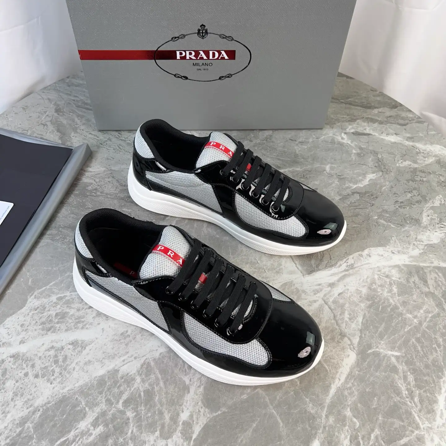 Classic Style Shoes with Patent Leather and Mesh Upper image 1