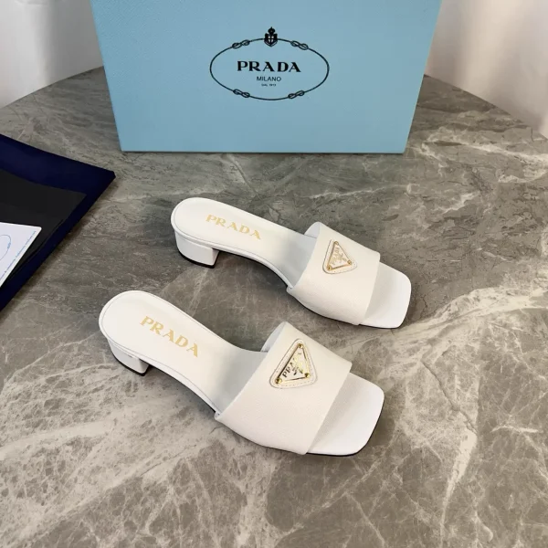Latest Style Leather Shoes with Signature Triangle Logo image 1