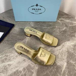 Latest Style Leather Shoes with Signature Triangle Logo image 1