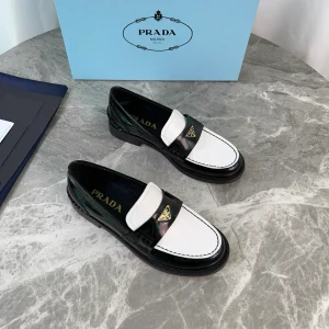 Latest Style Leather Shoes with Triangle Logo image 1