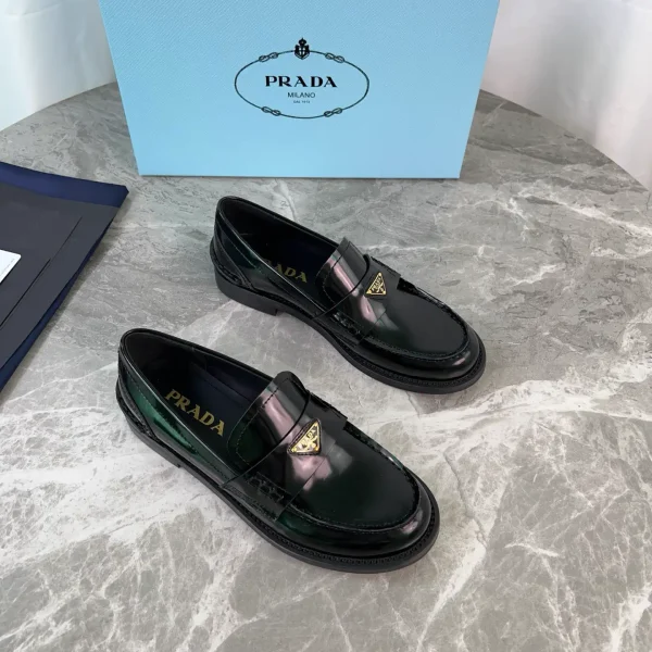 Latest Style Leather Shoes with Triangle Logo image 1