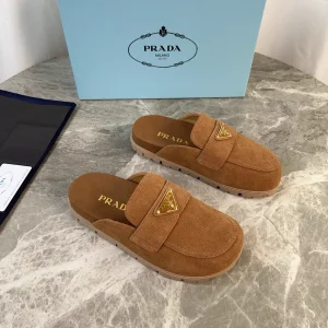 Latest Style Leather Shoes with Signature Triangle Logo image 1