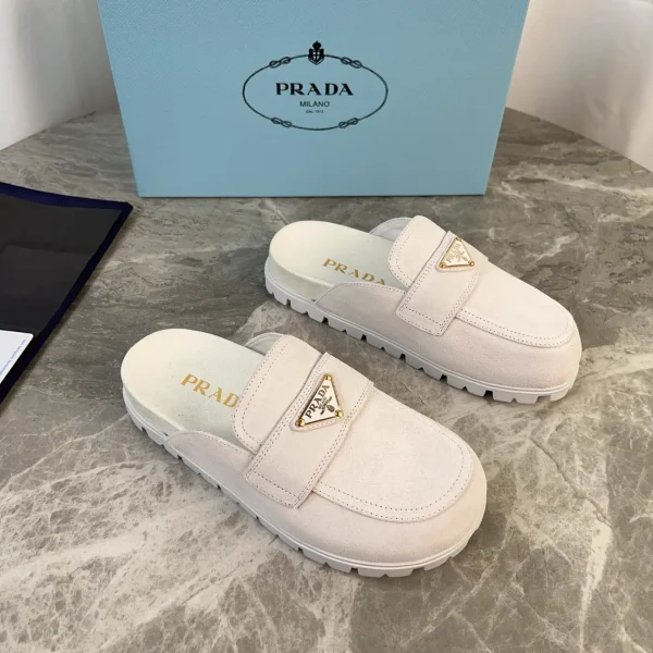 Latest Style Leather Shoes with Signature Triangle Logo image 1