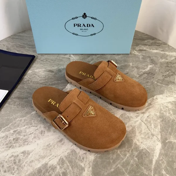 Latest Style Leather Shoes with Signature Triangle Logo image 1