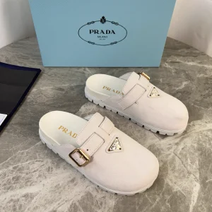 Latest Style Leather Shoes with Signature Triangle Logo image 1