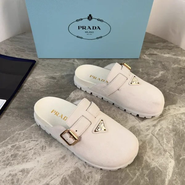 Latest Style Leather Shoes with Signature Triangle Logo image 1