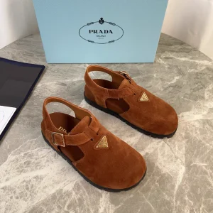 Latest Style Leather Shoes with Signature Triangle Logo image 1