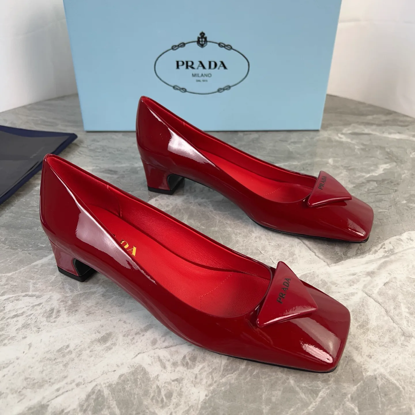 P Brand Latest Style Patent Leather and Split Cowhide Lining Sheepskin Shoes image 1