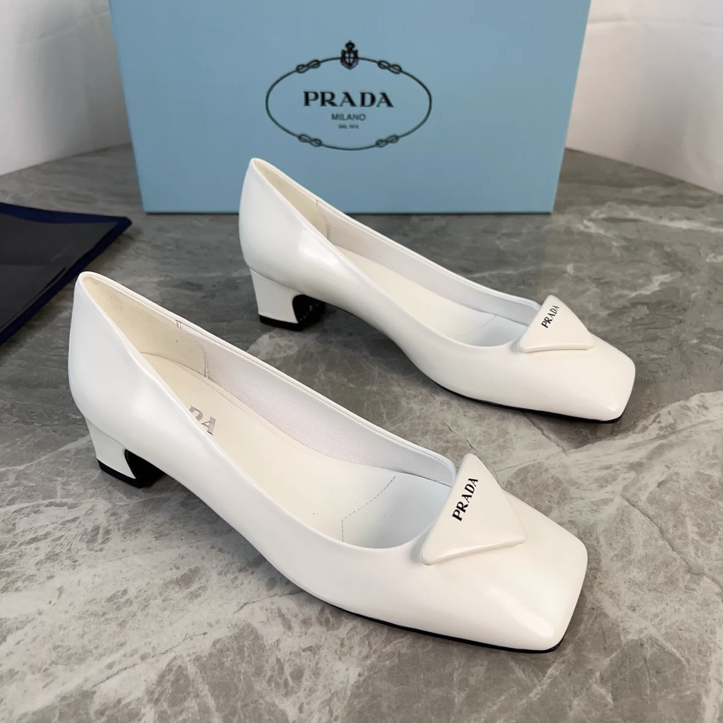 P Brand Latest Style Patent Leather and Split Cowhide Lining Sheepskin Shoes image 1